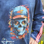 Preview: Bügelbild Colorful Skull